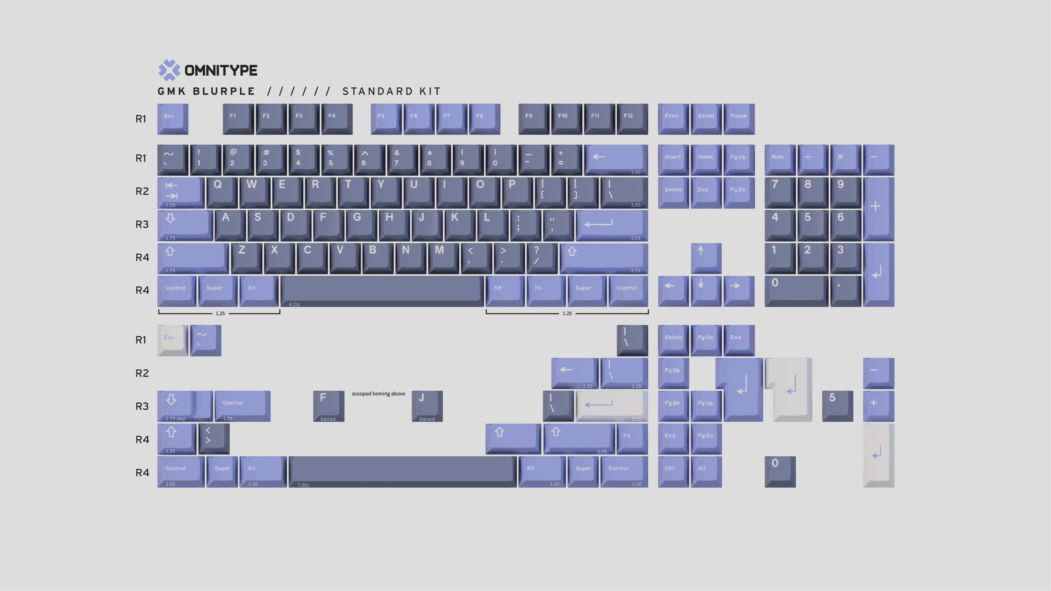 GMK CYL Blurple