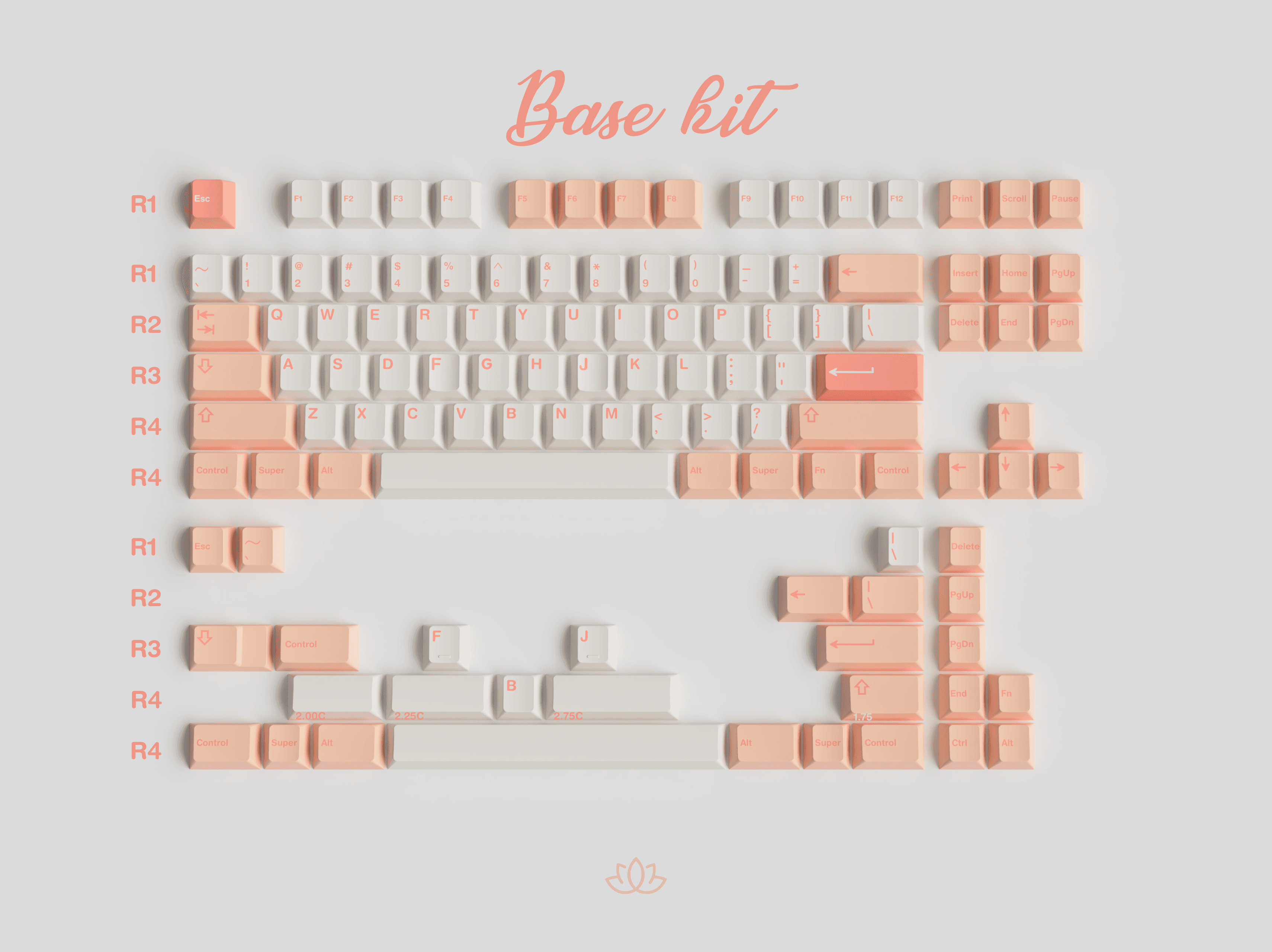 GMK CYL Peaches n Cream Lite